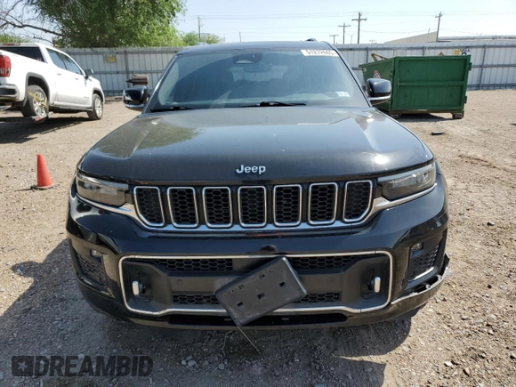 2022 Jeep Grand Cherokee Overland z VIN 1C4RJJDG3N8582038, wystawiony jako Copart lot #51272605 z przebiegiem 58 155 mil mil oraz Szkoda całkowita • Salvage title. Historia ofert i sprzedaży dostępna na DreamBid. Obrazek 5.
