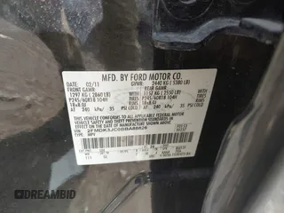 2011 Ford Edge SEL with VIN 2FMDK3JC0BBA88826, listed as a IAAI auction lot 42098398 with 182,796 mi miles and . Bid and sale history available at DreamBid. Image 9.