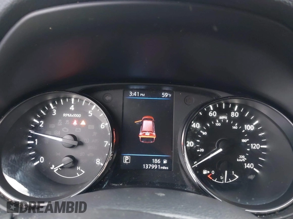 2018 Nissan Rogue SV with VIN KNMAT2MV9JP511230, listed as a IAAI auction lot 41879260 with 137,991 mi miles. Bid and sale history available at carsss.com. Image 7.