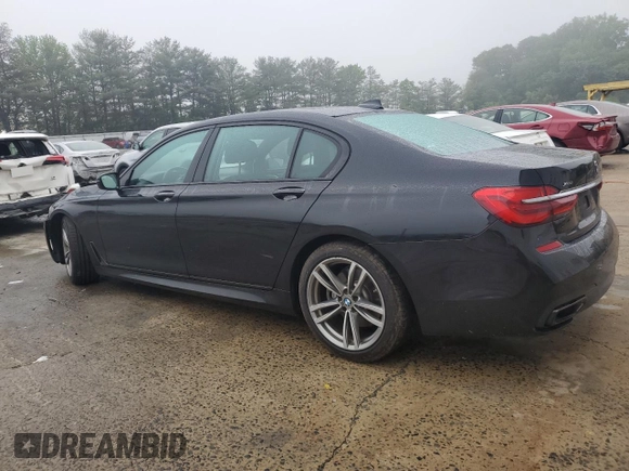 2019 BMW 7 Series 740i xDrive z VIN WBA7E4C52KGV28841, wystawiony jako Copart lot #56567375 z przebiegiem 162 220 mil mil oraz Szkoda całkowita • Salvage title. Historia ofert i sprzedaży dostępna na DreamBid. Obrazek 2.