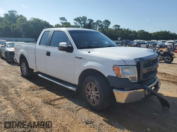 2011 Ford F-150 XL with VIN 1FTFW1CF9BFB71523, listed as a Copart auction lot 59009745 with 241,876 mi miles and Salvage title. Bid and sale history available at DreamBid. Image 4.