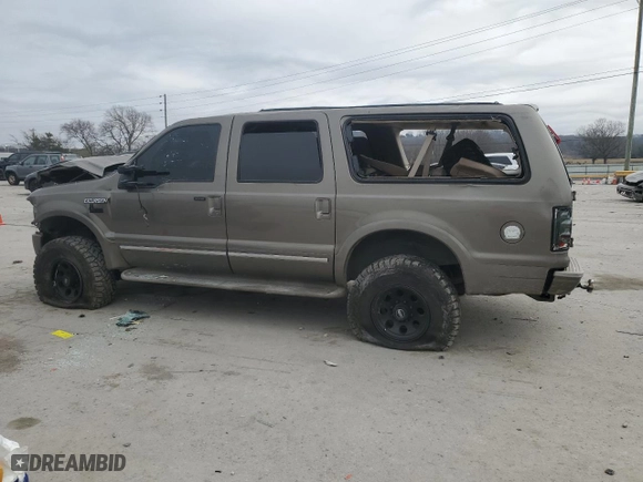 2005 Ford Excursion Limited with VIN 1FMNU43S15ED42741, listed as a Copart auction lot 43897955 with 0 mi miles and Salvage Title. Bid and sale history available at carsss.com. Image 2.