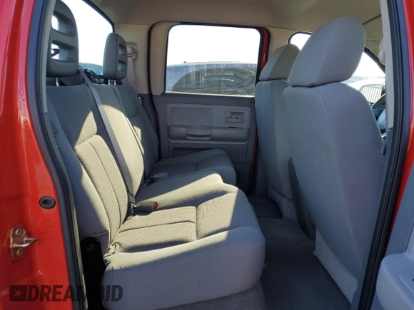 2005 Dodge Dakota SLT with VIN 1D7HE48N85S365376, listed as a Copart auction lot 43654885 with 182,708 mi miles and Salvage Title. Bid and sale history available at DreamBid. Image 10.