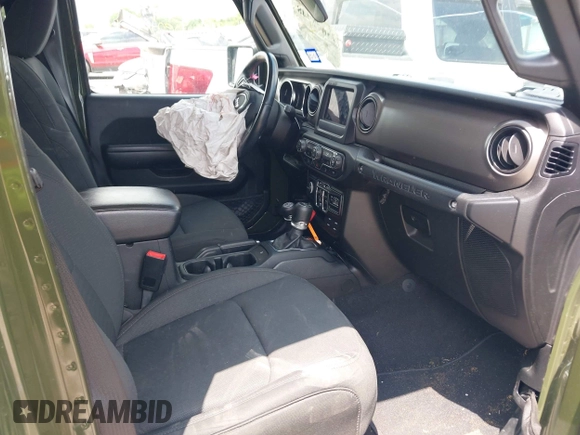 2021 Jeep Wrangler Unlimited Sport S with VIN 1C4HJXDG0MW510836, listed as a IAAI auction lot 42072748 with 87,960 mi miles and . Bid and sale history available at DreamBid. Image 5.