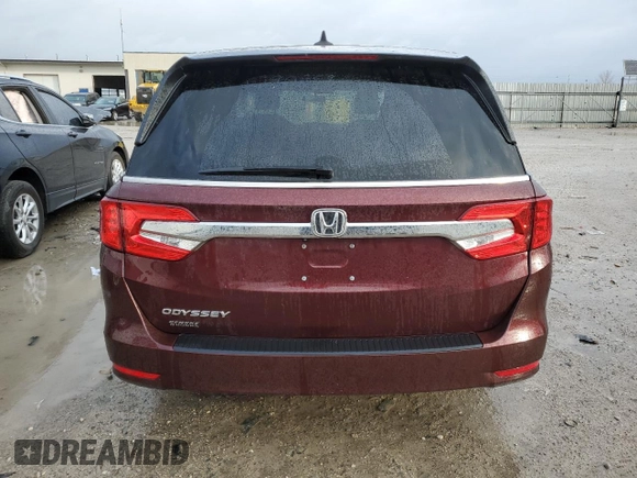 2019 Honda Odyssey EX with VIN 5FNRL6H51KB090958, listed as a Copart auction lot 46678835 with 95,664 mi miles and Salvage Title. Bid and sale history available at carsss.com. Image 6.