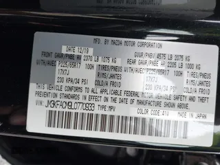 2020 Mazda CX-5 Touring with VIN JM3KFACM9L0770933, listed as a IAAI auction lot 41921464 with 75,997 mi miles. Bid and sale history available at carsss.com. Image 9.