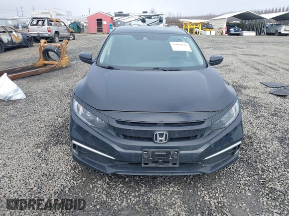 2021 Honda Civic Sedan LX with VIN 2HGFC2F60MH543179, listed as a IAAI auction lot 41666936 with 43,183 mi miles. Bid and sale history available at carsss.com. Image 12.