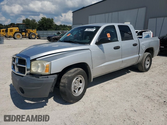 2006 Dodge Dakota ST with VIN 1D7HE28K86S664670, listed as a Copart auction lot 73632344 with 193,859 mi miles and Salvage Title. Bid and sale history available at carsss.com. Image 1.