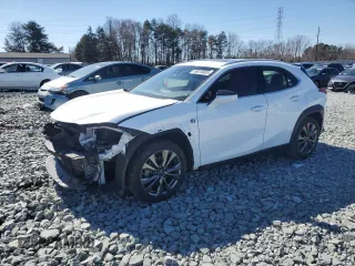 2019 Lexus UX with VIN JTHY3JBH4K2010023, listed as a Copart auction lot 46810405 with 92,306 mi miles and Salvage Title. Bid and sale history available at carsss.com. Image 1.