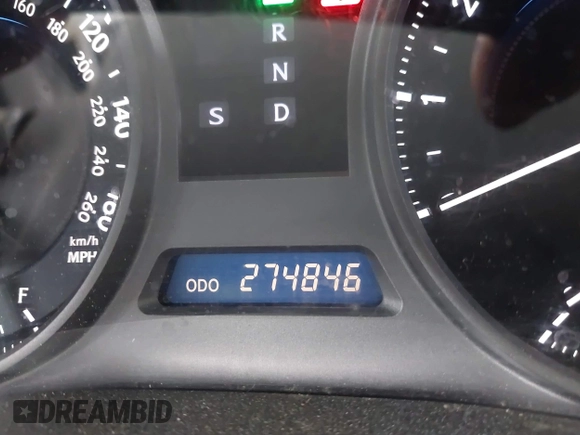 2009 Lexus IS with VIN JTHBK262895106279, listed as a IAAI auction lot 42068256 with 274,846 mi miles. Bid and sale history available at carsss.com. Image 7.