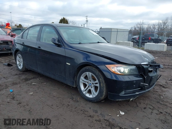 2008 BMW 3 Series 328xi with VIN WBAVC93518K036611, listed as a IAAI auction lot 41458902 with 162,425 mi miles and . Bid and sale history available at DreamBid. Image 1.