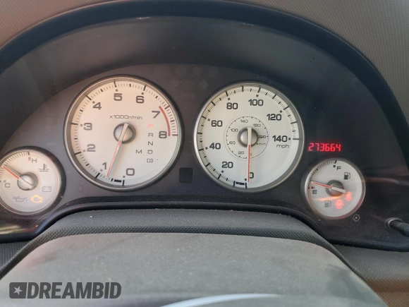 2005 Acura RSX with VIN JH4DC54885S012980, listed as a Copart auction lot 78404074 with 273,664 mi miles and Clean Title. Bid and sale history available at carsss.com. Image 9.