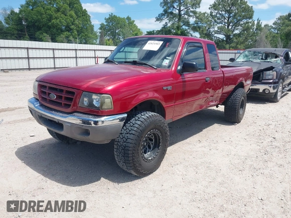 2003 Ford Ranger XL Fleet with VIN 1FTYR44V43PB45754, listed as a IAAI auction lot 42024503 with 196,361 mi miles. Bid and sale history available at carsss.com. Image 2.