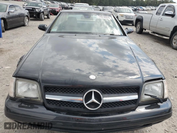 1999 Mercedes-Benz SL-Class with VIN WDBFA68F3XF187095, listed as a Copart auction lot 74514554 with 131,352 mi miles and Salvage Title. Bid and sale history available at carsss.com. Image 5.
