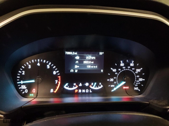 2020 Ford Escape SE with VIN 1FMCU0G68LUB83698, listed as a Copart auction lot 53308705 with 73,884 mi miles and Clean Title. Bid and sale history available at carsss.com. Image 9.