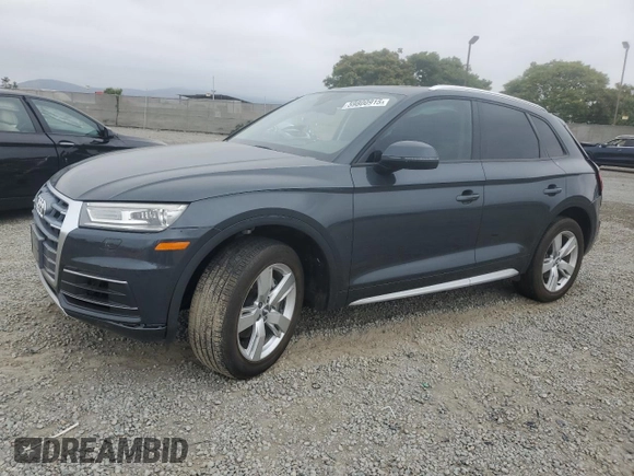 2018 Audi Q5 Premium с VIN WA1ANAFYXJ2077287, выставлен на аукционе Copart как лот 59800915 с пробегом 40 001 миль миль и Списание • Salvage title. История ставок и продаж доступна на DreamBid. Изображение 1.
