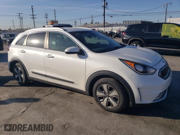 2018 Kia Niro LX with VIN KNDCB3LC6J5203171, listed as a Copart auction lot 49993795 with 57,575 mi miles and Salvage Title. Bid and sale history available at carsss.com. Image 4.