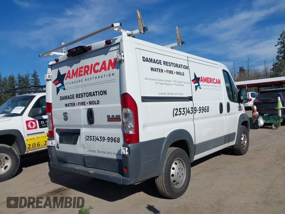 2016 Ram ProMaster Cargo with VIN 3C6TRVNG4GE130605, listed as a IAAI auction lot 41699749 with 162,677 mi miles and . Bid and sale history available at DreamBid. Image 4.