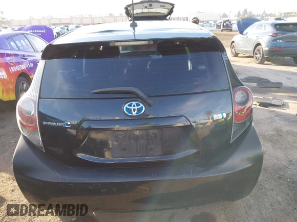 2012 Toyota Prius c One with VIN JTDKDTB36C1010956, listed as a IAAI auction lot 41476271 with 186,403 mi miles. Bid and sale history available at carsss.com. Image 16.