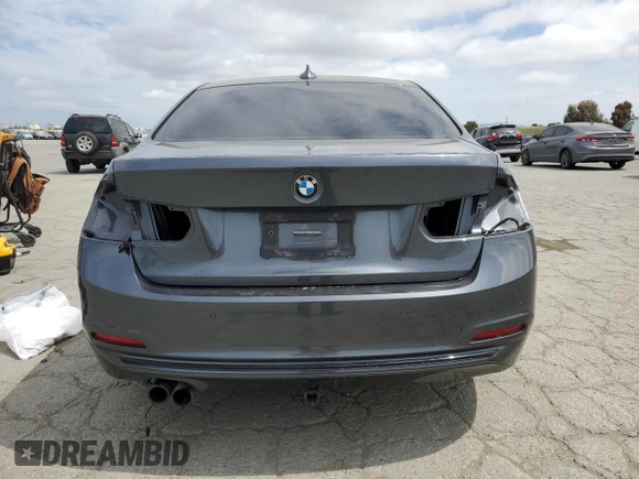 2017 BMW 3 Series 330i with VIN WBA8B9G56HNU09182, listed as a Copart auction lot 53355905 with 128,009 mi miles and Salvage Title. Bid and sale history available at carsss.com. Image 6.