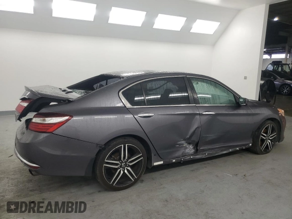 2017 Honda Accord Sedan Sport with VIN 1HGCR2F59HA274869, listed as a Copart auction lot 49770085 with 110,991 mi miles and Salvage Title. Bid and sale history available at carsss.com. Image 3.