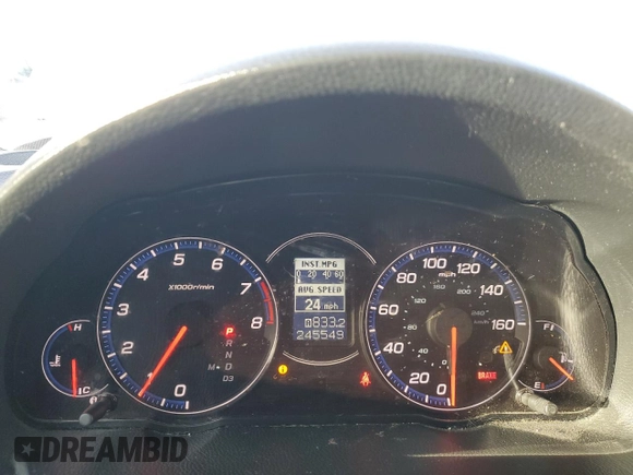 2006 Acura TSX with VIN JH4CL96836C024613, listed as a Copart auction lot 49825475 with 245,549 mi miles and Salvage Title. Bid and sale history available at carsss.com. Image 9.