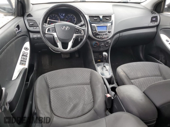 2012 Hyundai Accent SE with VIN KMHCU5AE7CU054509, listed as a Copart auction lot 57726645 with 93,631 mi miles and Salvage title. Bid and sale history available at DreamBid. Image 8.