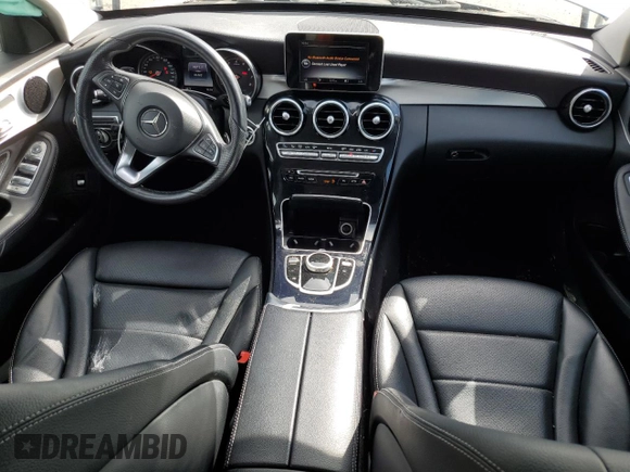 2017 Mercedes-Benz C 300 with VIN 55SWF4KB9HU213880, listed as a Copart auction lot 52510285 with 86,383 mi miles and Salvage Title. Bid and sale history available at carsss.com. Image 8.
