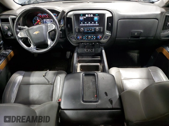 2014 Chevrolet Silverado 1500 LTZ with VIN 3GCUKSEC9EG245991, listed as a Copart auction lot 46620565 with 128,370 mi miles and Salvage Title. Bid and sale history available at DreamBid. Image 8.