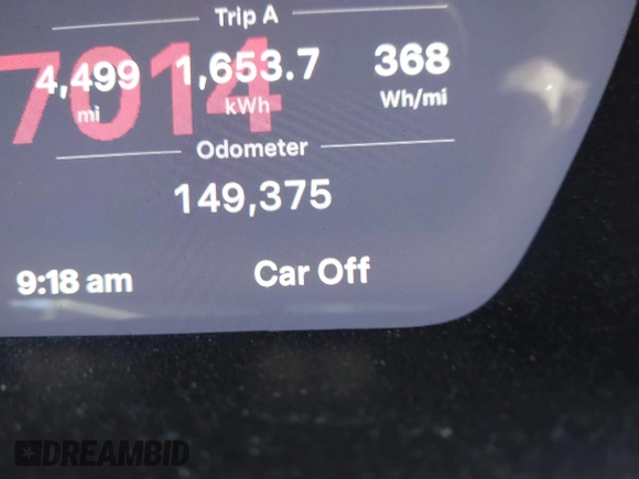 2020 Tesla Model X Long Range with VIN 5YJXCDE22LF217014, listed as a IAAI auction lot 41845824 with 149,375 mi miles and . Bid and sale history available at DreamBid. Image 16.