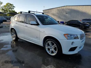 2013 BMW X3 xDrive35i with VIN 5UXWX7C54DL980857, listed as a Copart auction lot 52776115 with 88,363 mi miles and Salvage Title. Bid and sale history available at DreamBid. Image 4.