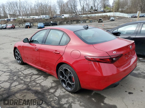 2022 Alfa Romeo Giulia Veloce with VIN ZARFANBN8N7658991, listed as a Copart auction lot 47503363 with 10,150 mi miles. Bid and sale history available at carsss.com. Image 2.