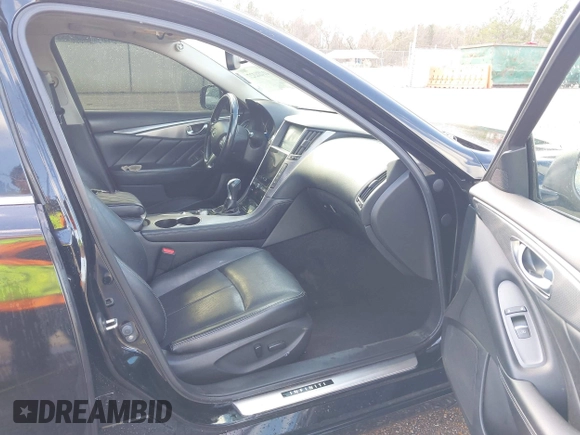 2015 Infiniti Q50 with VIN JN1BV7AP1FM354175, listed as a IAAI auction lot 41486327 with 136,017 mi miles and . Bid and sale history available at DreamBid. Image 5.