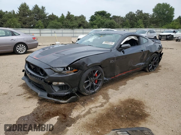 2023 Ford Mustang Mach 1 with VIN 1FA6P8R0XP5500368, listed as a Copart auction lot 59980415 with 20,408 mi miles and Salvage title. Bid and sale history available at DreamBid. Image 1.