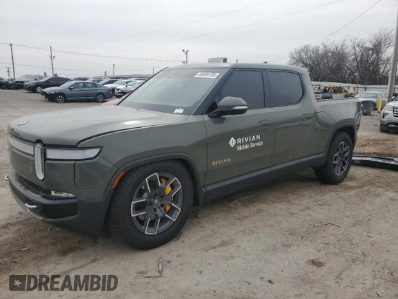 2022 Rivian R1T Launch Edition z VIN 7FCTGAAL2NN000433, wystawiony jako Copart lot #46680705 z przebiegiem Nie podano mil oraz Szkody całkowita. Historia ofert i sprzedaży dostępna na DreamBid. Obrazek 1.
