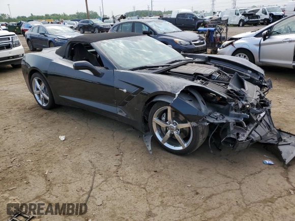 2015 Chevrolet Corvette 3LT with VIN 1G1YF3D73F5104562, listed as a Copart auction lot 61180025 with 55,914 mi miles and Clean title. Bid and sale history available at DreamBid. Image 4.