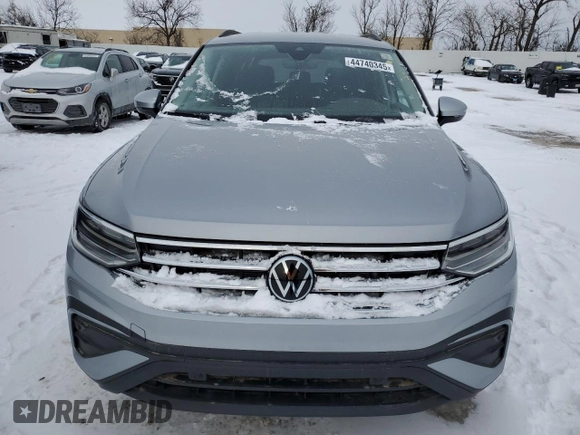 2024 Volkswagen Tiguan S with VIN 3VVFB7AX3RM165819, listed as a Copart auction lot 44740345 with Not provided miles and Salvage title. Bid and sale history available at DreamBid. Image 5.