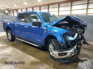 2024 Ford F-150 XLT with VIN 1FTFW3LD7RFA25030, listed as a Copart auction lot 78872104 with 9,247 mi miles and Clean Title. Bid and sale history available at carsss.com. Image 4.