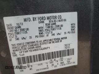 2014 Ford F-150 XL с VIN 1FTMF1EM8EFA25671, выставлен на аукционе Copart как лот 58941145 с пробегом 183 542 миль миль и Списание • Salvage title. История ставок и продаж доступна на DreamBid. Изображение 12.