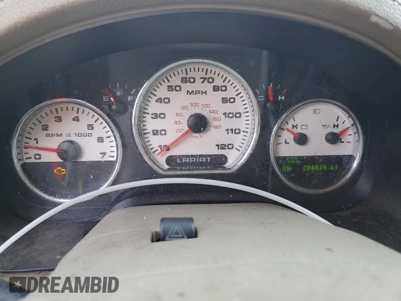 2006 Ford F-150 XLT with VIN 1FTPX12526NA21906, listed as a Copart auction lot 56587555 with 204,039 mi miles and Salvage title. Bid and sale history available at DreamBid. Image 9.