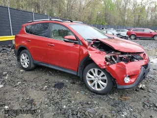 2013 Toyota RAV4 Limited with VIN JTMDFREV3DD014224, listed as a Copart auction lot 53118605 with 187,007 mi miles and Salvage Title. Bid and sale history available at carsss.com. Image 4.
