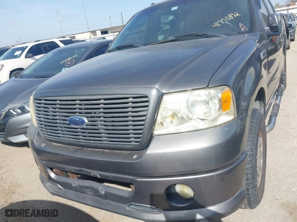 2007 Ford F-150 XLT with VIN 1FTPW12V57KC78483, listed as a IAAI auction lot 41793892 with 147,624 mi miles. Bid and sale history available at carsss.com. Image 6.