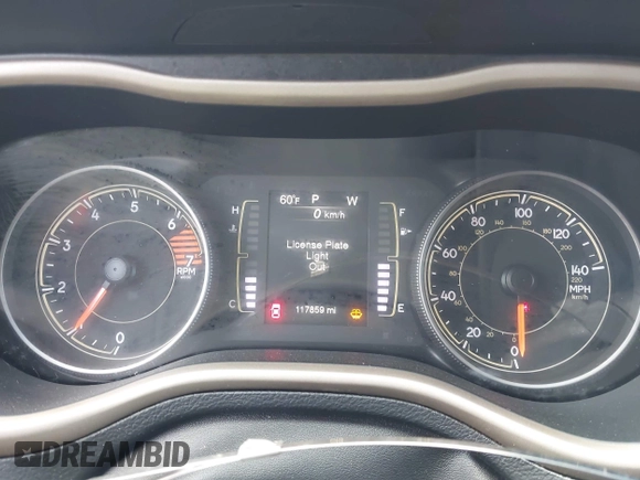 2017 Jeep Cherokee Latitude with VIN 1C4PJLCB1HW662544, listed as a IAAI auction lot 42365969 with 117,859 mi miles and . Bid and sale history available at DreamBid. Image 7.