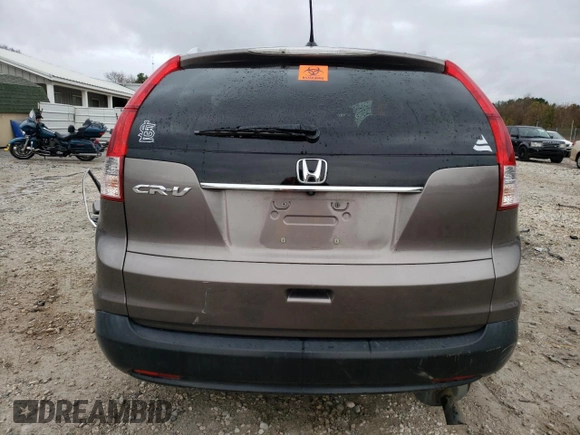 2013 Honda CR-V EX-L with VIN 5J6RM3H77DL036698, listed as a Copart auction lot 65883624 with Not Provided miles and Salvage Title. Bid and sale history available at DreamBid. Image 6.