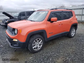 2018 Jeep Renegade Latitude with VIN ZACCJBBB9JPJ38794, listed as a Copart auction lot 50000885 with 55,160 mi miles and Salvage Title. Bid and sale history available at carsss.com. Image 1.
