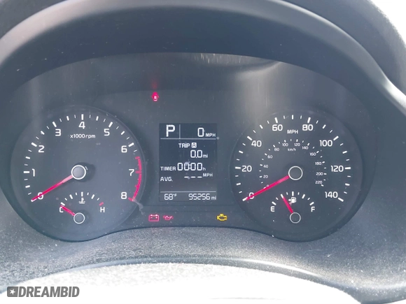 2018 Kia Rio LX with VIN 3KPA24AB8JE068304, listed as a IAAI auction lot 41853804 with 95,256 mi miles. Bid and sale history available at carsss.com. Image 7.
