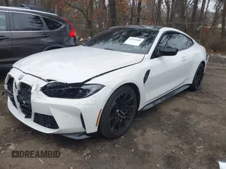 2022 BMW M4 Competition with VIN WBS33AZ01NCK14992, listed as a IAAI auction lot 41923903 with 43,966 mi miles. Bid and sale history available at carsss.com. Image 18.