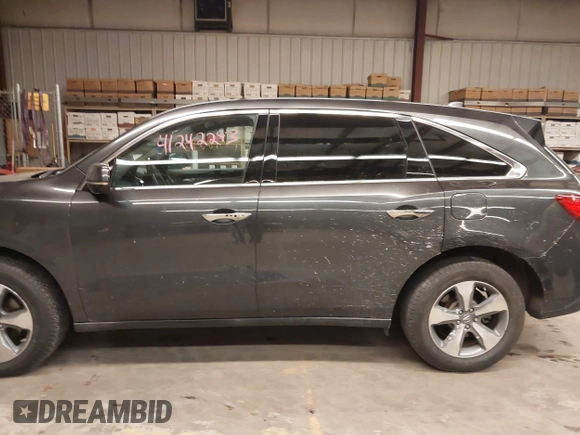 2016 Acura MDX with VIN 5FRYD4H21GB035516, listed as a IAAI auction lot 41242293 with 122,606 mi miles. Bid and sale history available at carsss.com. Image 15.