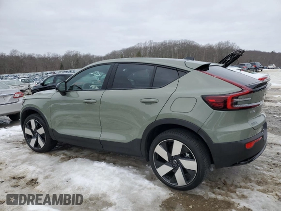 2024 Volvo C40 with VIN YV4ER3GM9R2104619, listed as a Copart auction lot 45505295 with Not Provided miles and Salvage Title. Bid and sale history available at DreamBid. Image 2.