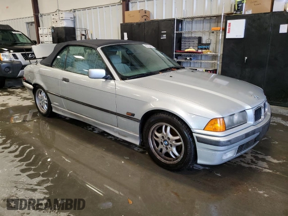 1996 BMW 3-Series 328IC with VIN WBABK8322TET91316, listed as a Copart auction lot 80755474 with 0 mi miles and Salvage Title. Bid and sale history available at carsss.com. Image 4.